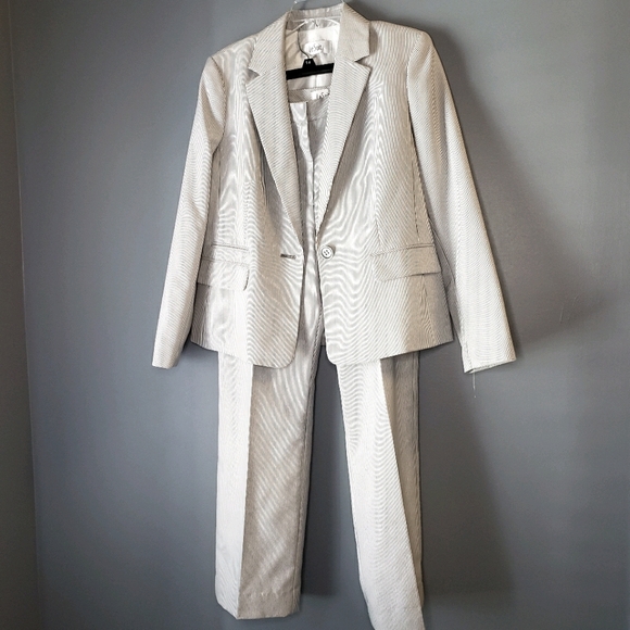 Le Suit Pants - Le Suit The Hamptons black & white pantsuit 12